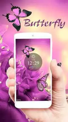 Play Purple butterfly Spring Theme