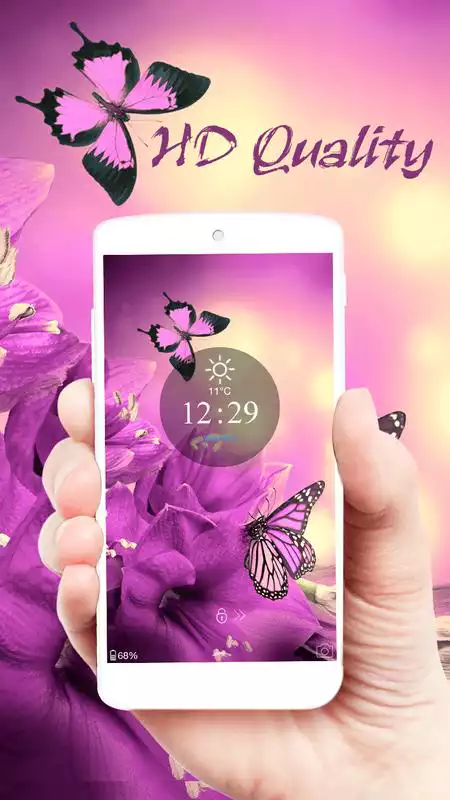Play Purple butterfly Spring Theme