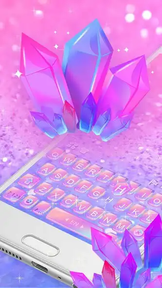 Play Purple Crystal Keyboard Theme  and enjoy Purple Crystal Keyboard Theme with UptoPlay