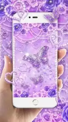 Play Purple Diamond Butterfly Live Wallpaper Play Purple Diamond Butterfly Live Wallpaper