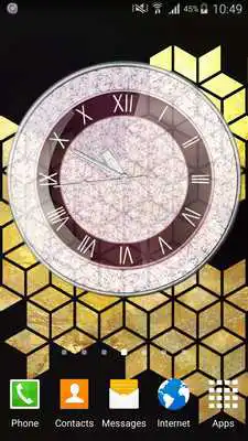 Play Purple Diamond Clock