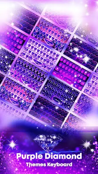 Play Purple Diamond Keyboard Theme  and enjoy Purple Diamond Keyboard Theme with UptoPlay