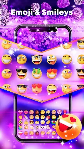 Play Purple Diamond Keyboard Theme as an online game Purple Diamond Keyboard Theme with UptoPlay