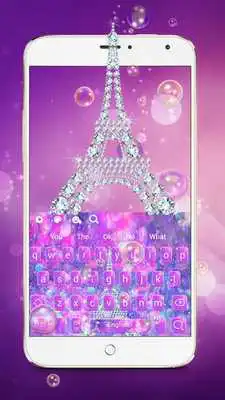 Play Purple Eiffel Bubble Keyboard