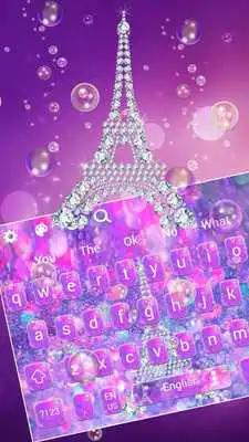 Play Purple Eiffel Bubble Keyboard
