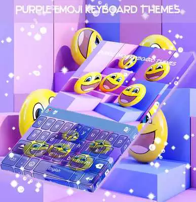 Play Purple Emoji Keyboard Themes