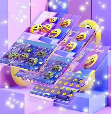 Play Purple Emoji Keyboard Themes