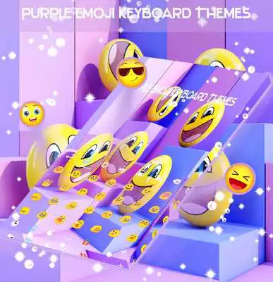 Play Purple Emoji Keyboard Themes