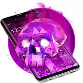 Free play online Purple Fiery Skull Theme APK Free play online Purple Fiery Skull Theme APK