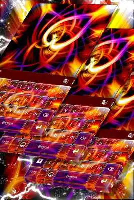 Play Purple Flames Keyboard Theme