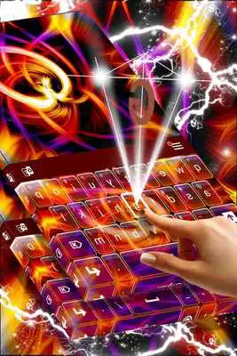 Play Purple Flames Keyboard Theme