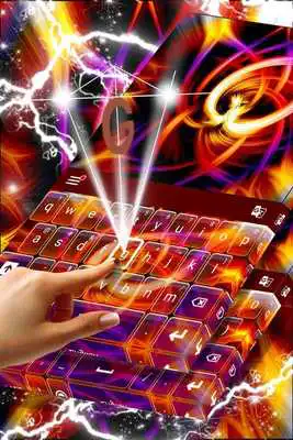 Play Purple Flames Keyboard Theme