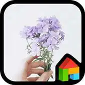 Free play online PurpleFlowerDodolLauncherTheme APK