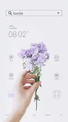 Play PurpleFlowerDodolLauncherTheme