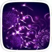 Free play online Purple Flower Shine Theme APK