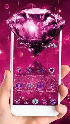 Play Purple Glitter Diamond Theme