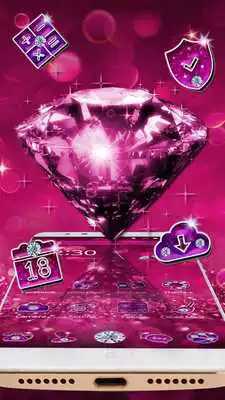 Play Purple Glitter Diamond Theme