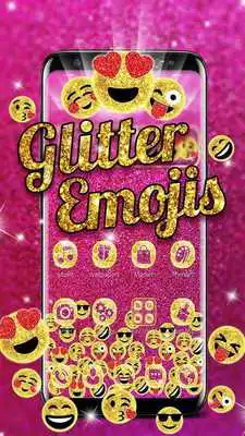 Play Purple Glitter Emoji Gravity Theme