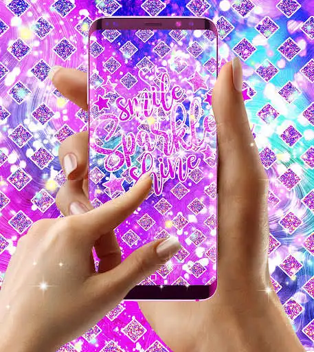 Play Purple glitter live wallpaper as an online game Purple glitter live wallpaper with UptoPlay