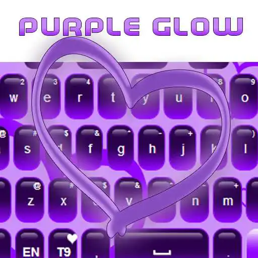 Free play online Purple Glow Keyboard Free APK