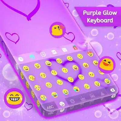 Play Purple Glow Keyboard Free