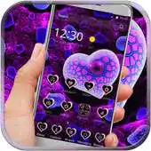 Free play online purple heart cute neon APK