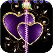 Free play online Purple Heart Lock Screen APK