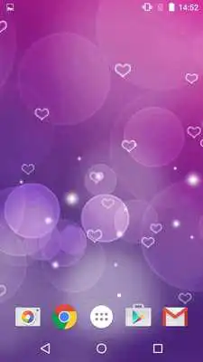 Play Purple Hearts Live Wallpaper