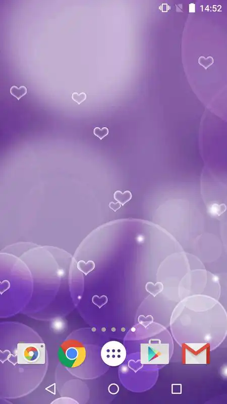 Play Purple Hearts Live Wallpaper