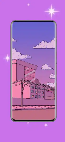 Play Purple kawaii wallpaper as an online game Purple kawaii wallpaper with UptoPlay