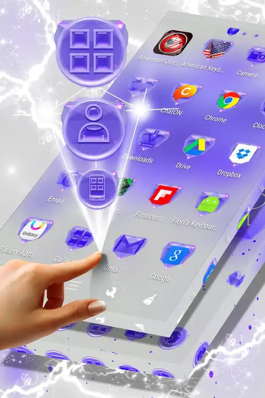 Play Purple Launcher Theme