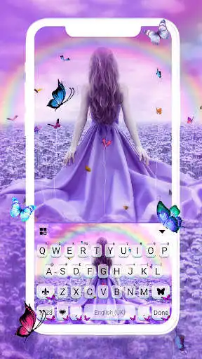 Play Purple Lavender Girl Keyboard Background  and enjoy Purple Lavender Girl Keyboard Background with UptoPlay