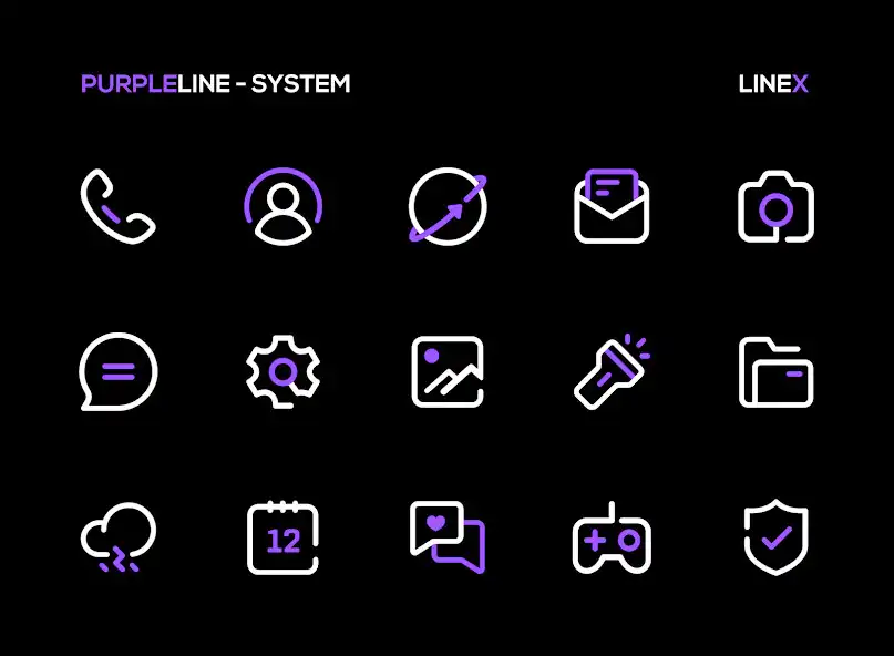 Play PurpleLine Icon Pack : LineX as an online game PurpleLine Icon Pack : LineX with UptoPlay
