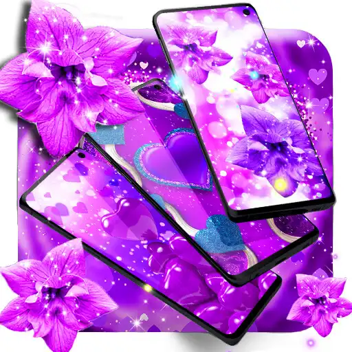 Free play online Purple Live Wallpaper APK