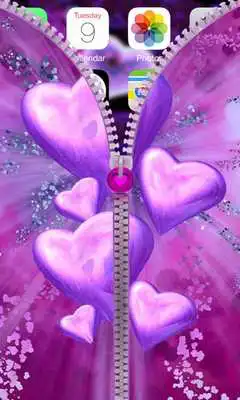 Play Purple Love Zipper Lock