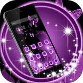 Free play online Purple Luxury Butterfly Theme APK