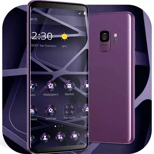 Free play online Purple Metal Framework Theme APK