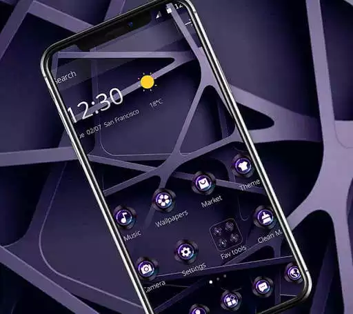 Play Purple Metal Framework Theme