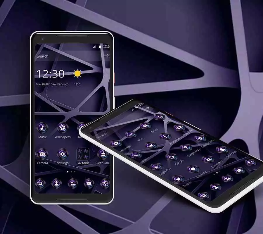 Play Purple Metal Framework Theme