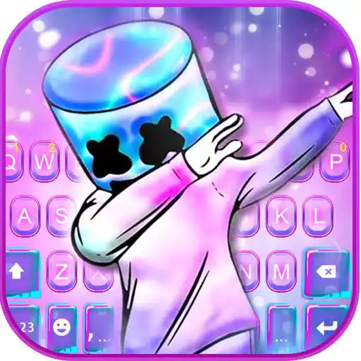 Play Purple Neon DJ Keyboard Theme APK