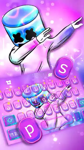 Play Purple Neon DJ Keyboard Theme as an online game Purple Neon DJ Keyboard Theme with UptoPlay