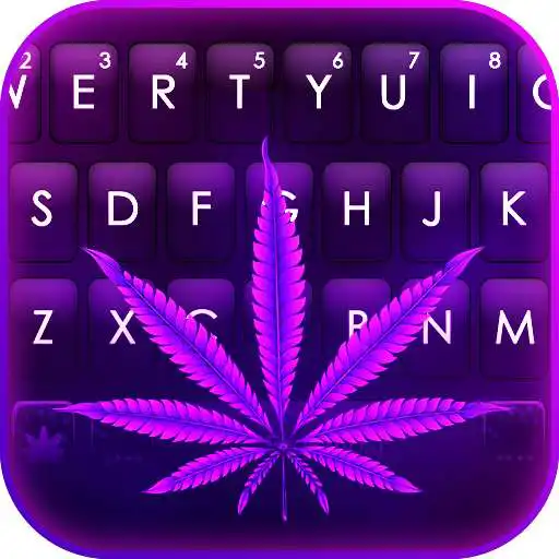 Play Purple Neon Weed Keyboard Background APK Play Purple Neon Weed Keyboard Background APK