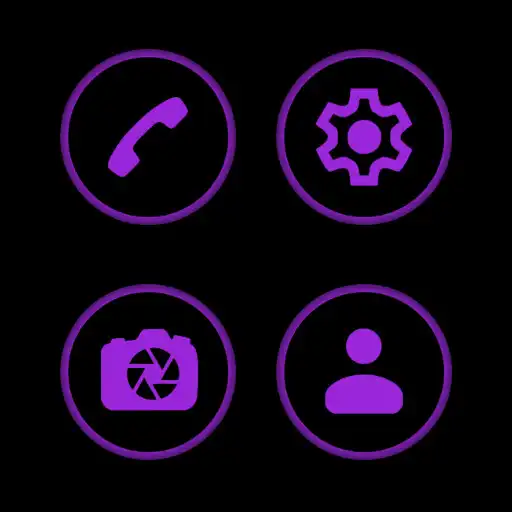 Play Purple On Black Icons APK Play Purple On Black Icons APK