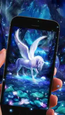 Play Purple Pegasus Live Wallpaper