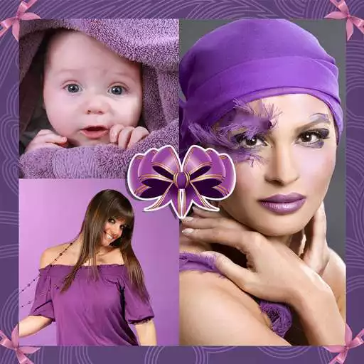 Free play online Purple Photo Collage APK