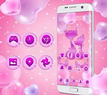 Play Purple Pink Lovely Cat Theme
