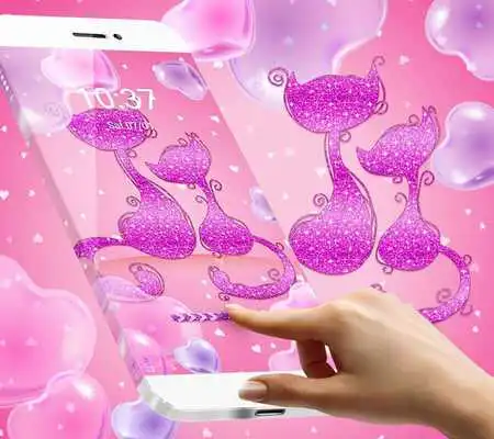 Play Purple Pink Lovely Cat Theme