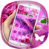 Free play online Purple rose 3D crystal theme APK Free play online Purple rose 3D crystal theme APK