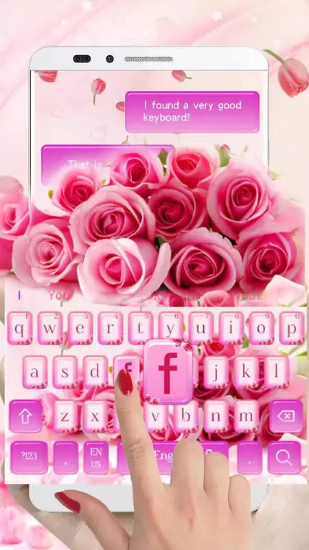 Play Purple Rose Keyboard Theme