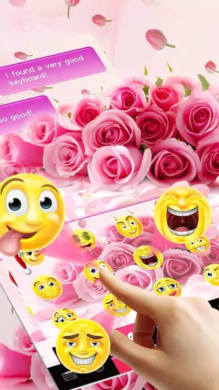 Play Purple Rose Keyboard Theme